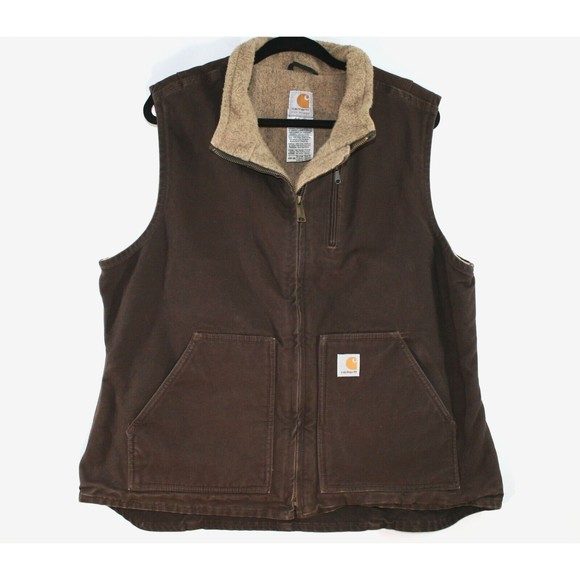 Carhartt Jackets & Blazers - Carhartt Womens Utility Vest Sherpa Lined Size XL Full Zip Blackberry WV001